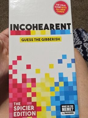 INCOHEARENT Guess the Gibberish Party Game - Multicolor Box. Lightly Used